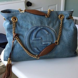 Gucci Soho Denim Shoulder Bag